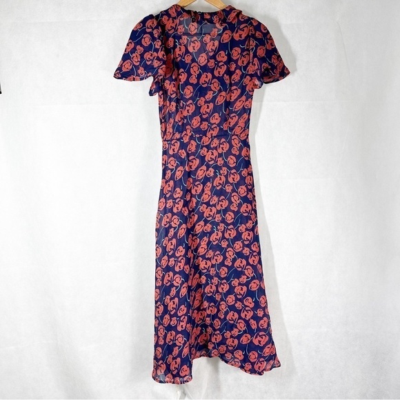 Christy Dawn The Daisy Midi Dark Floral Dress in Rose Bloom Size XS - Picture 4 of 14